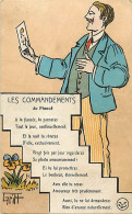 Themes Div Ref UU91-humour-illustrateurs-illustrateur Griff -carte Humoristique- Les Commandements Du Fiancé - - Griff
