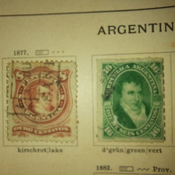 Argentinien - 2 Marken Gem. Scan - Used Stamps