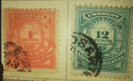 Argentinien - 2 Marken Gem. Scan - Used Stamps