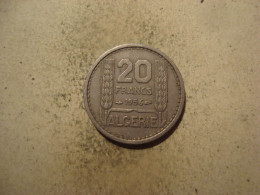 MONNAIE ALGERIE 20 FRANCS 1956 - Algerien