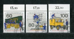 "BERLIN" 1990, Mi. 876-878 "Geschichte Der Post" Gestempelt (1327) - Poste