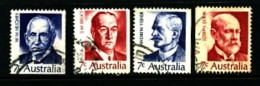 AUSTRALIA - 1972   FAMOUS AUSTRALIANS  4th  SET  FINE USED - Gebruikt