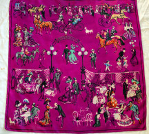 HERMÈS « Armenonville. » Carré 90cm/ 90cm. Foulard Collector Vintage 1961. Copyright De 1967. Jamais Réédité. - Dentelles Et Tissus