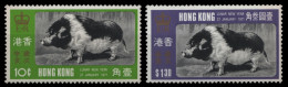 Hongkong 1971 - Mi-Nr. 253-254 ** - MNH - Jahr Des Schweines - Nuovi