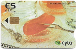 Cyprus - Cyta (Chip) - Preserved Sweets - Rolled Bitter Orange, 03.2009, 5€, 20.000ex, Used - Cyprus