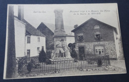 Sart-lez-Spa - Monument érigé à La Mémoire Des Héros De La Guerre De 1914-1918 - Photo-édit. Hayet-Faymenville, Verviers - Jalhay