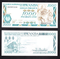 RWANDA 1000 FRANCHI 1988 PIK 21  FDS - Rwanda
