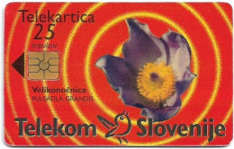 Slovenia - Telekom Slovenije - Flowers - Velikonočnica, Gem2 Black, 08.1998, 25U, 19.353ex, Used - Slowenien