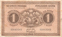 23-4231 : BILLET.  SUOMEN PANKKI  FINLANDS BANK  1 KULLASSA 1 GULD - Finlandia