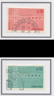 Europa CEPT 1971 Andorre Français - Andorra Y&T N°212 à 213 - Michel N°232 à 233 (o) - 1971