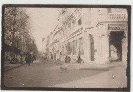 7144 Photo Photographie 6,5x4,5 VICHY. Rue Cunin Gridaine Banque Société Générale - Ancianas (antes De 1900)