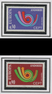 Europa CEPT 1973 Andorre Français - Andorra Y&T N°226 à 227 - Michel N°247 à 248 *** - 1973