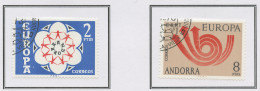Europa CEPT 1973 Andorre Espagnol - Andorra Y&T N°77 à 78 - Michel N°84 à 85 (o) - 1973