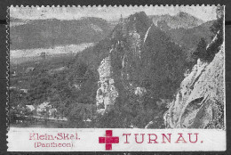 KuK K.u.K AUSTRIA Bohemia WWI 1916 Red Cross Rotes Kreuz Croix Rouge VIGNETTE 7 X 5CM Turnau Turnov KLEIN SKAL. PANTHEON - Croce Rossa