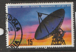 Zambia  1974  SG  224  Earth Station  Fine Used - Zambia (1965-...)