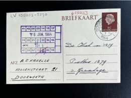 NETHERLANDS 1964 POSTCARD DOORWERTH TO 'S GRAVENHAGE 03-01-1964 NEDERLAND - Storia Postale