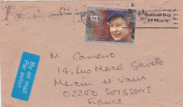 G-B -1993--lettre Pour Soissons-02 (France)-beau Timbre N° 1607  (40° Anniv Accession) ,cachet  Date  8- MCH -1993 -- - Covers & Documents