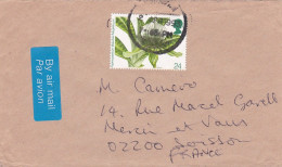 G-B -1993--lettre Pour Mercin En Vaux-02 (France)-beau Timbre N° 1666  (fleur Orchidée ) ,cachet  Date  2 APR 1993 -- - Lettres & Documents