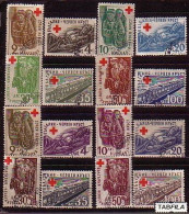 BULGARIA - 1946 - Croix Rouge I Et Ll - 1 X 6v Used - Used Stamps