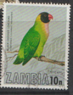 Zambia  1977  SG  264  Lovebird    Fine Used - Zambia (1965-...)