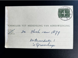 NETHERLANDS 1961 POSTCARD RENKUM TO 'S GRAVENHAGE 31-10-1961 NEDERLAND - Cartas & Documentos