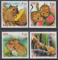 2020 Fiji Year Of The Rat  Complete Set Of 4 MNH - Fidji (1970-...)