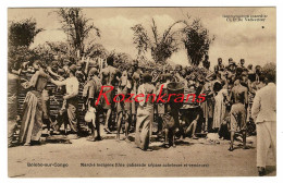 Belgisch Congo Belge Bolobo-sur-Congo Marché Indigène CPA Animée Natives Indigenes Ethnique Ethnic Femme Seins Nus - Congo Belge