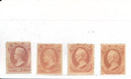 Etats Unis Timbres De Guerre War Neufs (le 1er * Les Autres (*)) - Service