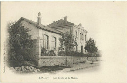 Précurseur D’ERAGNY (95) – Les Ecoles Et La Mairie. Pontoise – Lucien Paris, Imp.-Edit.. - Eragny