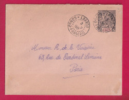 ENTIER 25 LOANGO CONGO FRANCAIS POUR PARIS LETTRE - Cartas & Documentos