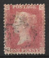 GB.....QUEEN VICTORIA..(1837-01.)...." 1864..".......1d ,RED.....PLATE 76....USED.. - Gebraucht