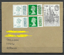 GREAT BRITAIN 2023 Cover To Estonia With Interesting Queen Elizabeth II Stamps - Ohne Zuordnung