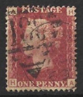 GB.....QUEEN VICTORIA..(1837-01.)...." 1864..".......1d ,RED.....PLATE 104....USED.. - Usati