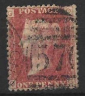 GB.....QUEEN VICTORIA..(1837-01.).......1d ,RED.....PLATE 121......USED.. - Gebraucht