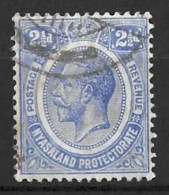 NYASALAND...KING GEORGE V..(1910-36..).....2 & HALFd......SG89.....CROWN......VFU... - Nyassaland (1907-1953)