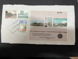 8-11-2023 (1 V 39) Bloc Of Stamps (on Paper) Posted New Zealand (2023) - Blocks & Kleinbögen