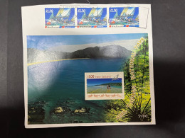 8-11-2023 (1 V 39) Bloc Of Stamp (on Paper Posted) New Zealand (2023) Scenic Walks - Blocks & Kleinbögen