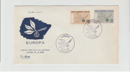 1965 N.1 BUSTE EUROPA CEPT PREMIER JOUR D'EMISSION FIRST DAY COVER ERSTTAGSBRIEF 1°GIORNO EMISSIONE TURKIYE CUMHURIYETI - 1965