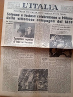 GIORNALE     L' ITALIA     GIUGNO   1959 - Motoren