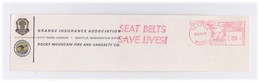 EMA Meter Frank Front Cover Cut Red Meter Mark Seat Belts Save Lives Safely Slogan - Accidents & Sécurité Routière