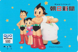 Carte Prépayée JAPON - MANGA  - TEZUKA -  ATOM ASTRO BOY -  ANIME BD Comics JAPAN Prepaid QUO Card - 19893 - BD
