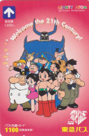 Carte JAPON - MANGA - TEZUKA Family Mighty Atom Astro Boy - ANIME BD Comics JAPAN Highway Bus Card 19900 - Comics