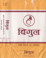 Nepal Bigul Cigarettes Empty Case/Cover Used W/Tax Stamp - Etuis à Cigarettes Vides
