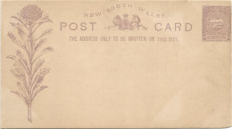 NEW SOUTH WALES ENTIER POST CARD ONE PENNY NEUF - Interi Postali