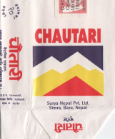 Nepal Chautari Cigarettes Empty Case/Cover Used W/Tax Stamp - Empty Cigarettes Boxes