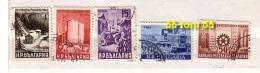 1949 Socialist Construction 5v.- Used/oblitere (O)  Bulgaria / Bulgarie - Usati