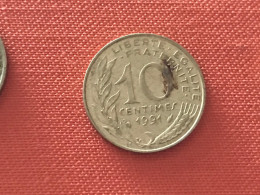 Münze Münzen Umlaufmünze Frankreich 10 Centimes 1991 - 10 Centimes