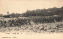 BELGIQUE - Arlon - Champ De Tir - En Tirailleurs! - En Avant Marche! - Animé - Carte Postale Ancienne - Arlon