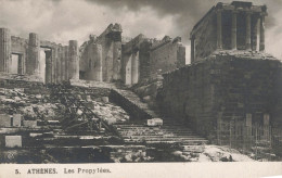 GRÈCE - Athènes - Les Propylées - Carte Postale Ancienne - Grèce