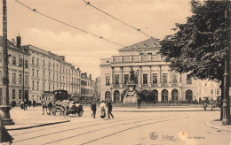 BELGIQUE - Liège - Le Théâtre - Animé - Carte Postale Ancienne - Luik